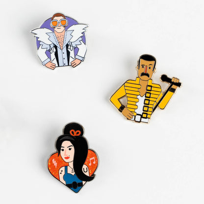 Pin's en émail Freddie Mercury