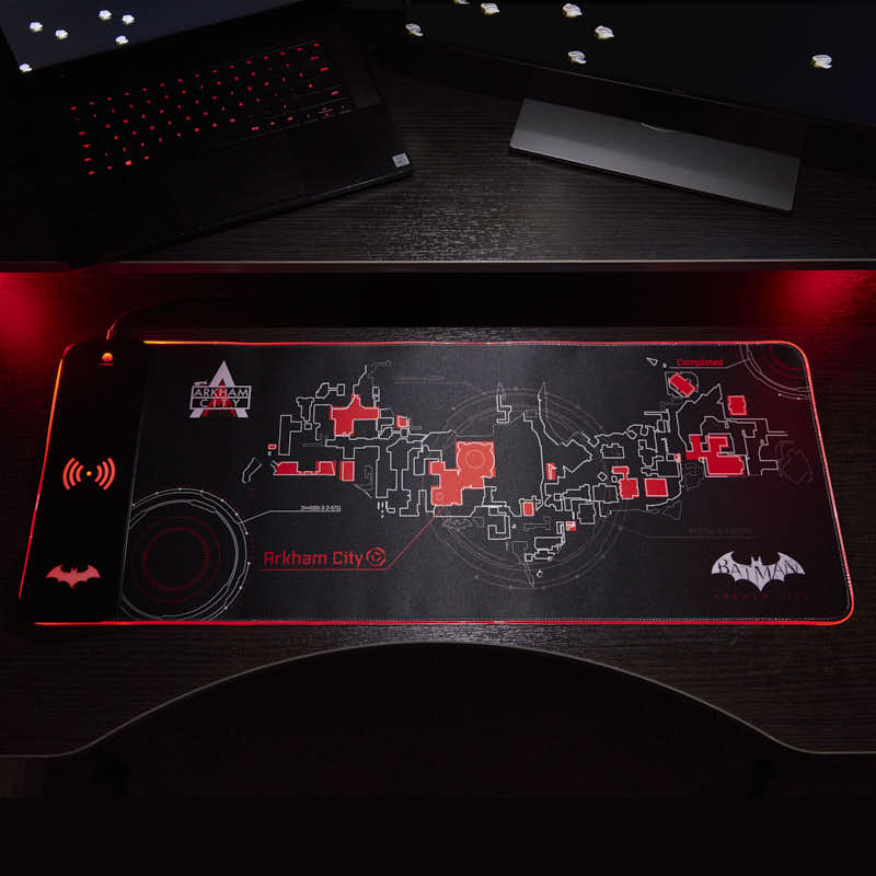 Tapis de jeu géant et Chargeur de téléphone portable - Batman Arkham