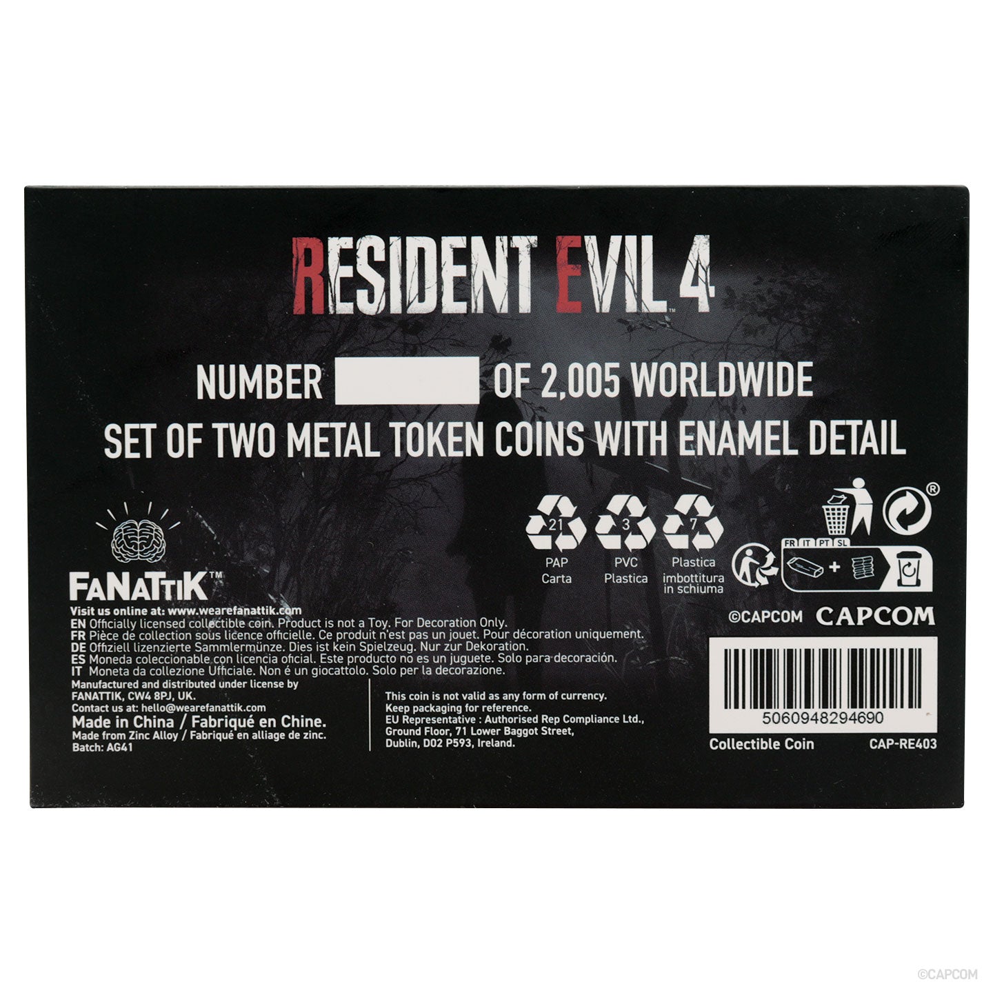 Pacchetto da due gettoni Resident Evil 4 - Galleria di tiro