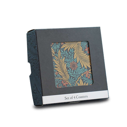 Lot de 4 sous-verres en céramique William Morris - Larkspur