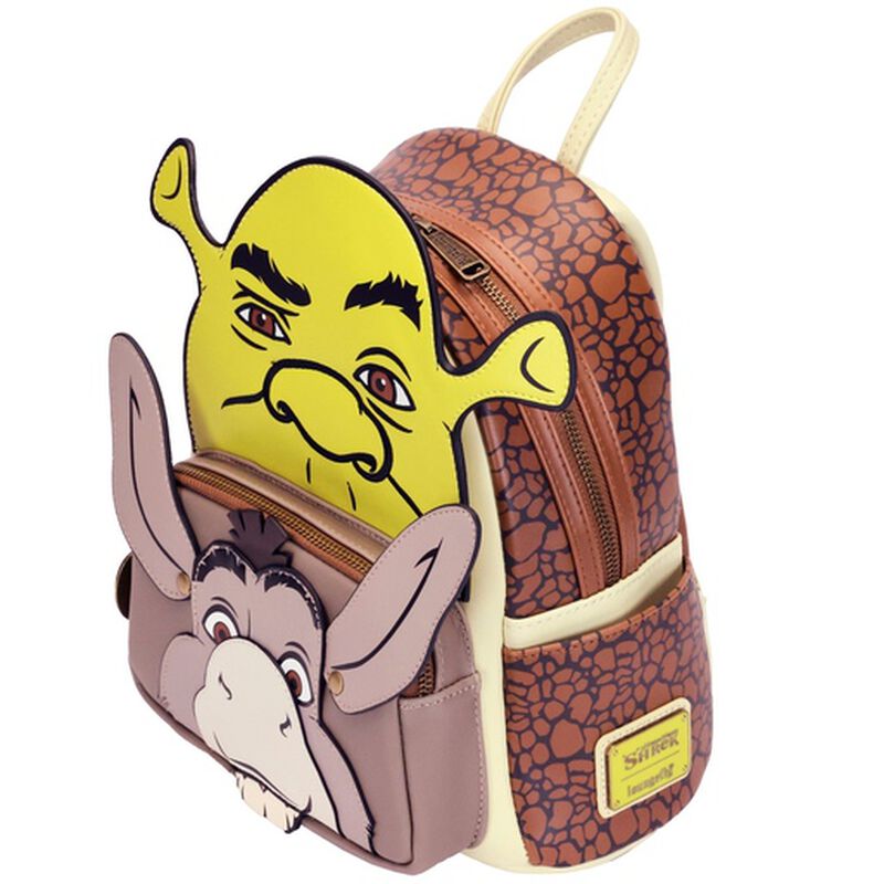 shrek and donkey cosplay mini backpack