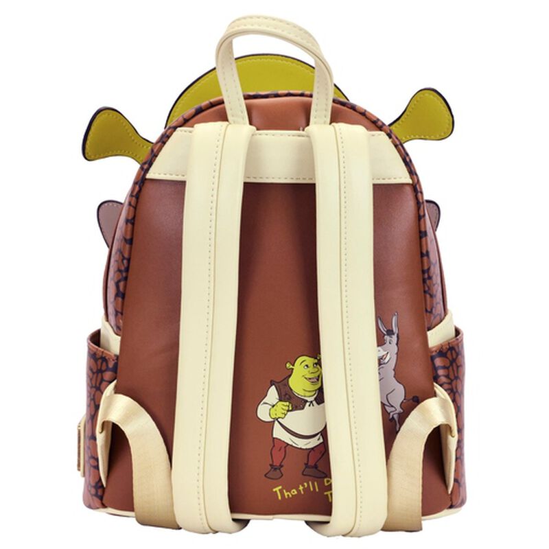 shrek and donkey cosplay mini backpack