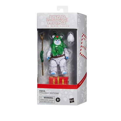star wars the black series ewok holiday edition hasbro