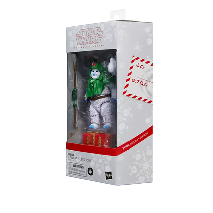 star wars the black series ewok holiday edition hasbro