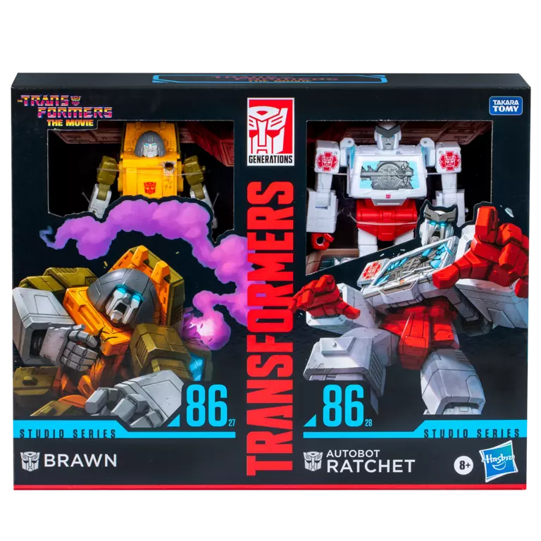 Paketa e Ratchet-it Deluxe të Serisë Transformers Studio Brawn &amp; Autobot