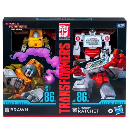 Paketa e Ratchet-it Deluxe të Serisë Transformers Studio Brawn &amp; Autobot
