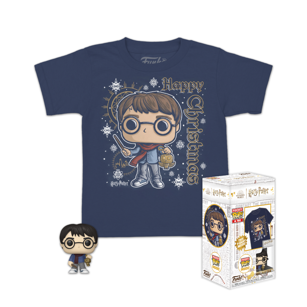 HARRY POOTER Mini POP N° xx Holliday Harry + T-shirt (M)