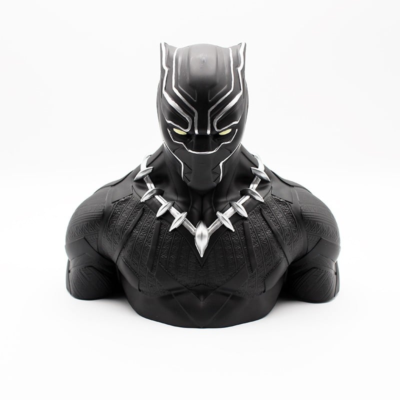 MARVEL Tirelire Boite Blister Black Panther Waka Deluxe Bust 20 cm
