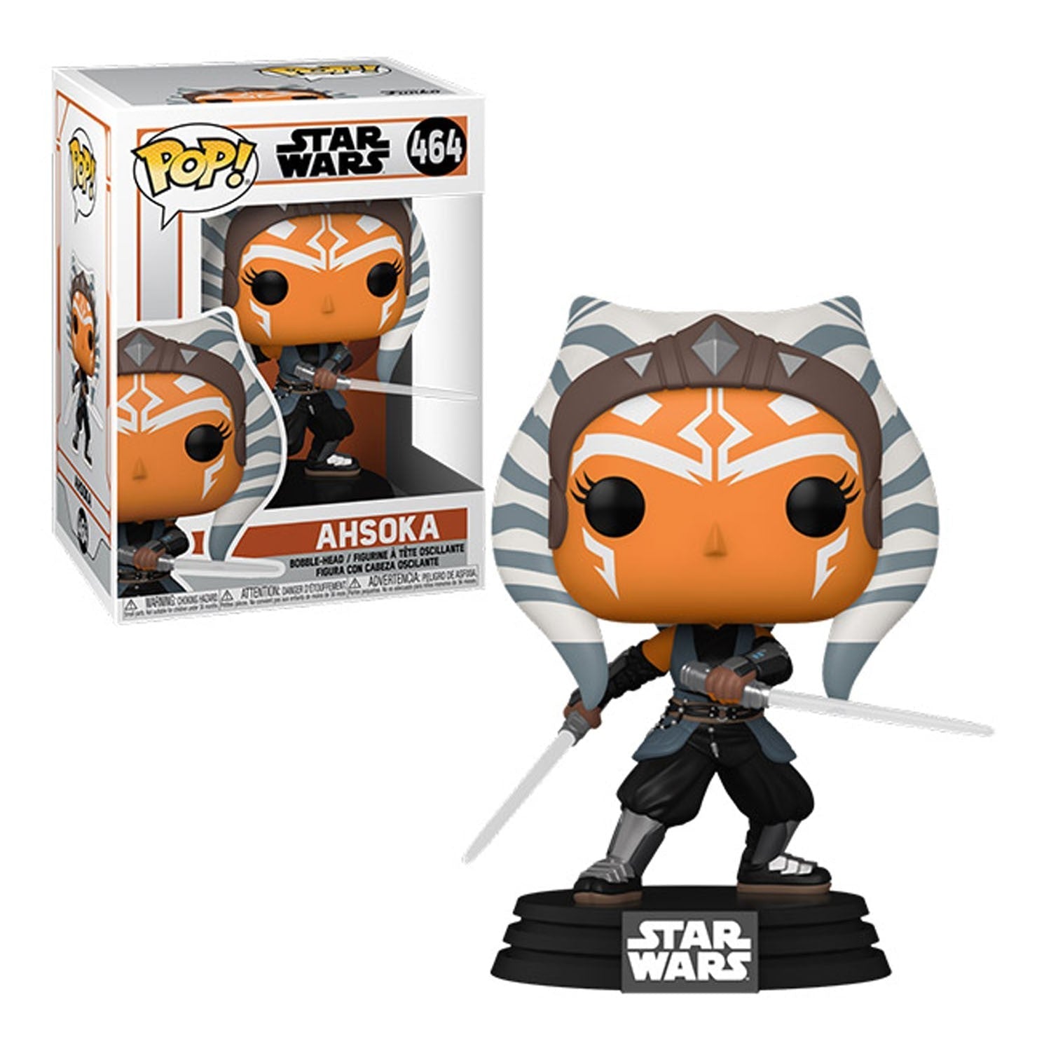 the mandalorian pop n 464 ahsoka w sabers