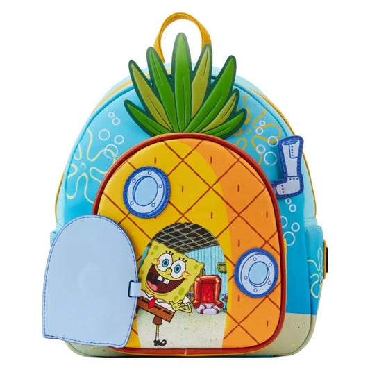 Mini Mochila Bob Esponja Calça Quadrada - Pineapple House 