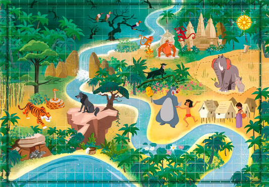 Mapep tal-Istorja tal-Puzzle 1000P - DISNEY - Il-Ktieb tal-Ġungla