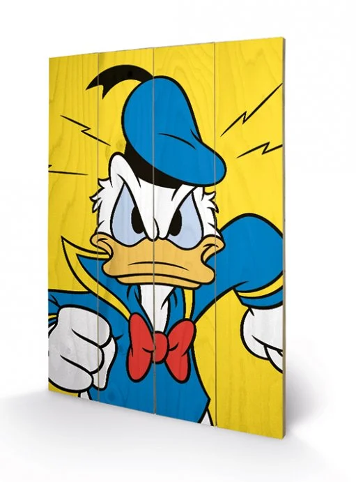 Impression sur bois - Donald Duck Mad