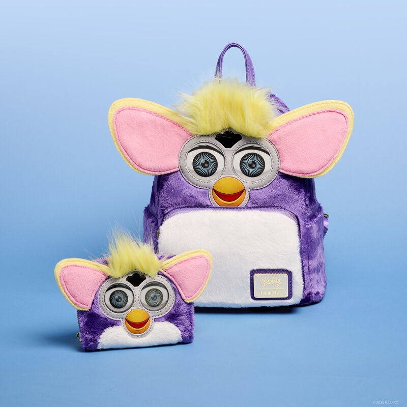 furby plush cosplay lenticular zip around wallet