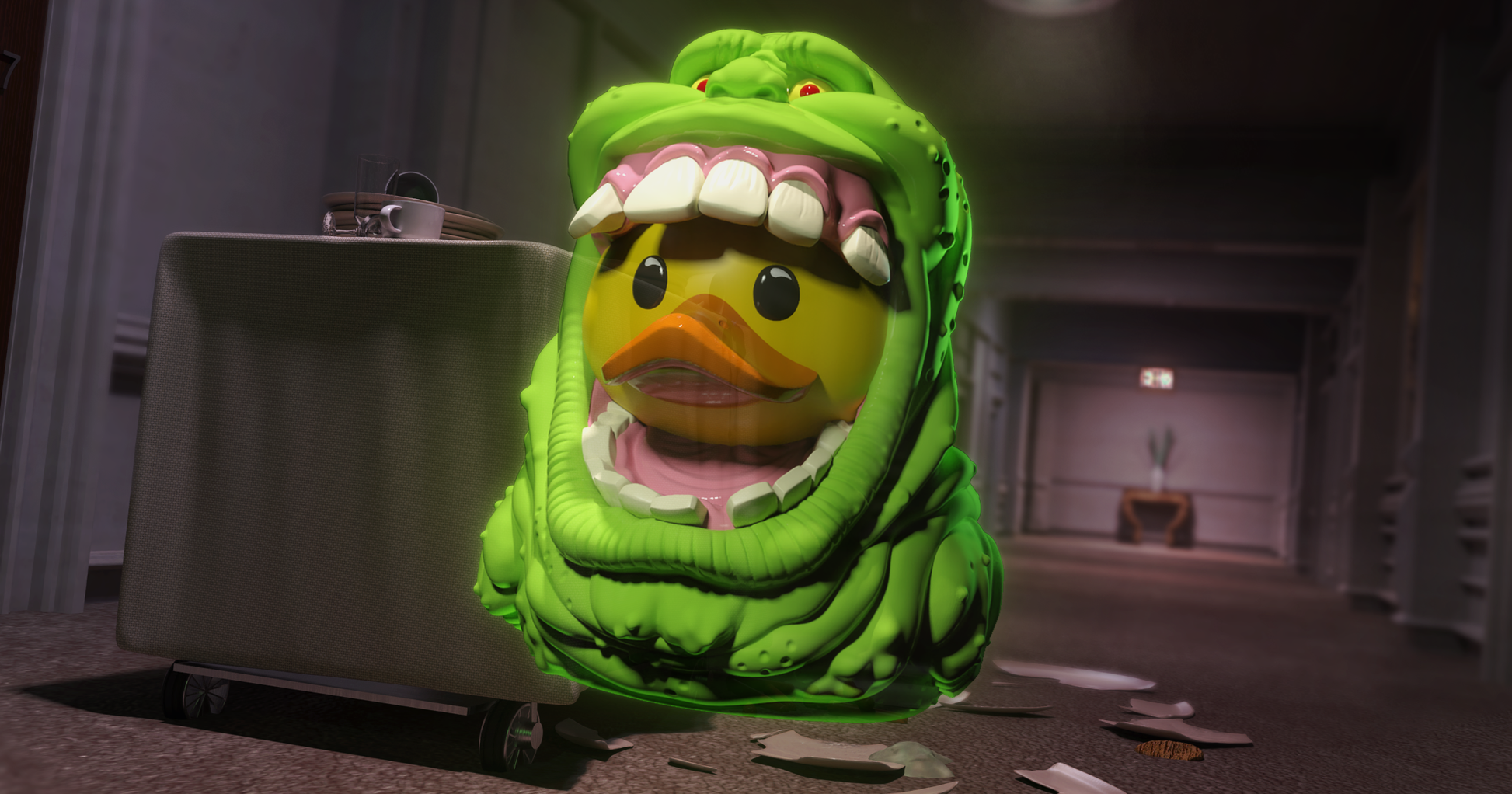Canard SOS fantômes: Slimer Glow-in-the-Dark TUBBZ (First Edition) - vue 9