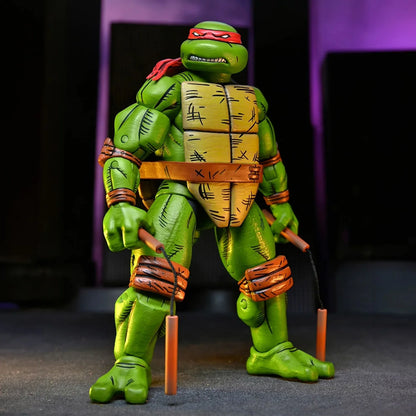 teenage mutant ninja turtles mirage comics 7 scale action figures michelangelo neca
