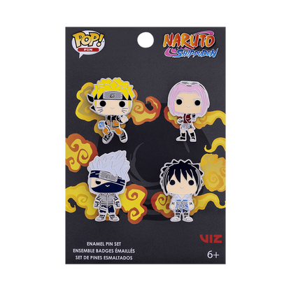 Naruto Shippuden 4-Pack Pin Set 