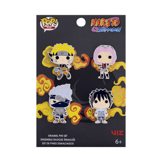 Naruto Shippuden 4-Pack Pin Set 