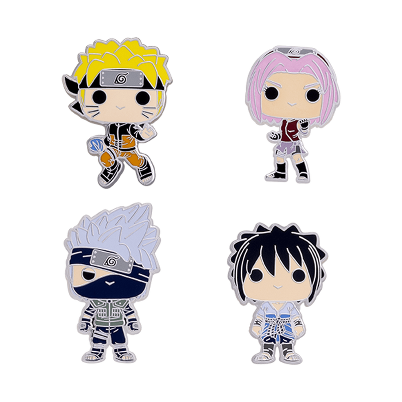 Naruto Shippuden 4-Pack Pin Set 