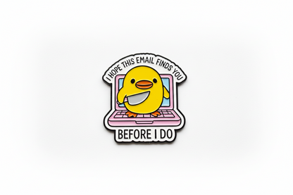 Pin’s Canard Jaune « I don’t give a Duck »