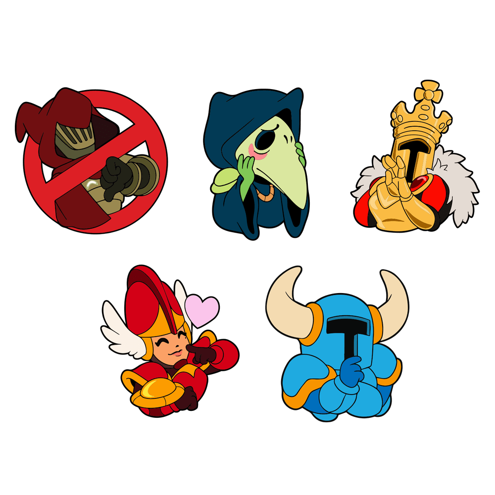 Shovel Knight présentoir pin's Set Youtooz