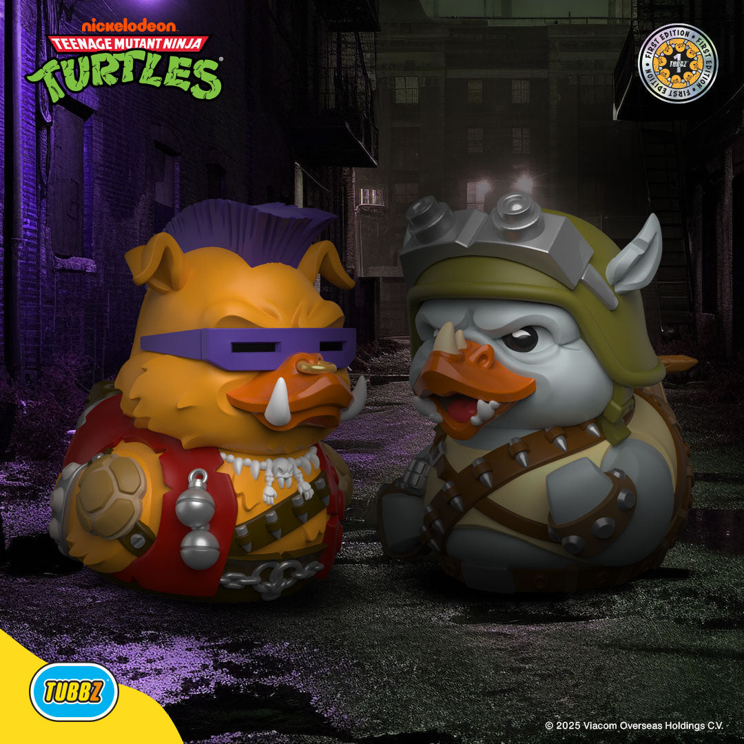 teenage mutant ninja turtles rocksteady tubbz first edition