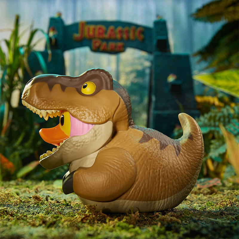 Canard T-Rex dans une caisse Boxed Edition Jurassic Park TUBBZ | Cosplaying Ducks Numskull