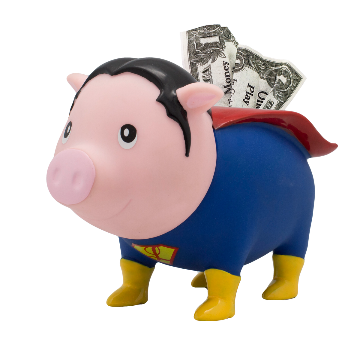 Tirelire cochon super-héros Lilalu – vue produit