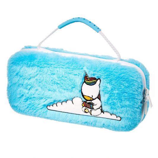 Nintendo Switch Case - Licorne Fluffy Bleue