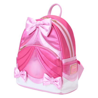 cinderella 75th anniversary pink bow gown cosplay mini backpack loungefly