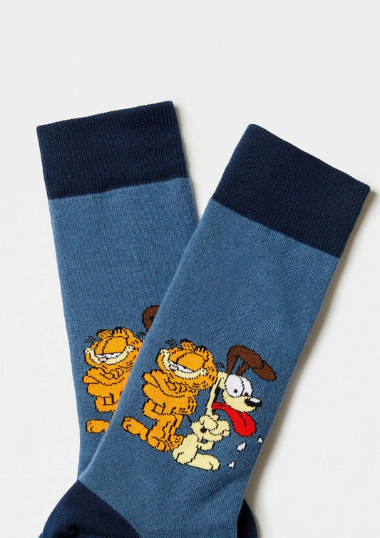 Chaussettes BeGarfield & Odie Bleu