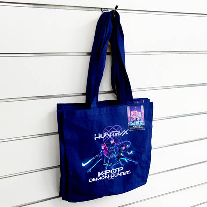 Navy Blue Tote Bag K-POP Demon Hunters - Trio