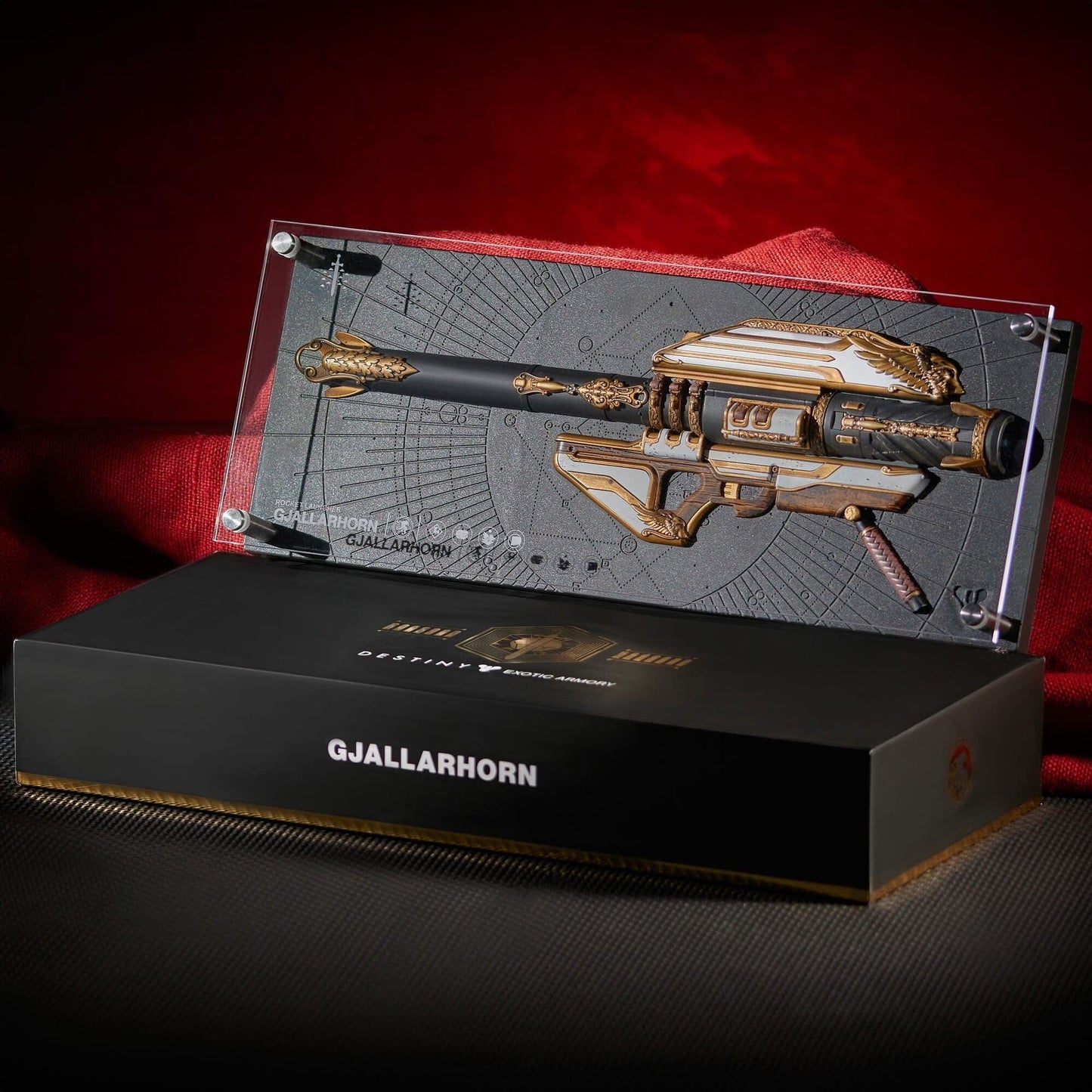 Plaque Réplique Destiny Exotic Armory Collection "Gjallarhorn"