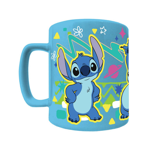 Taza afelpada de Lilo y Stitch - Cara de Stitch