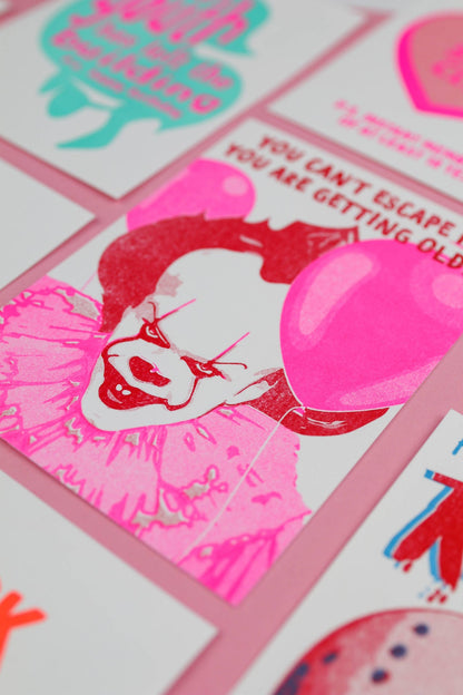 Carte Postale Pennywise vous ne pouvez pas échapper à l'IT risoprint
