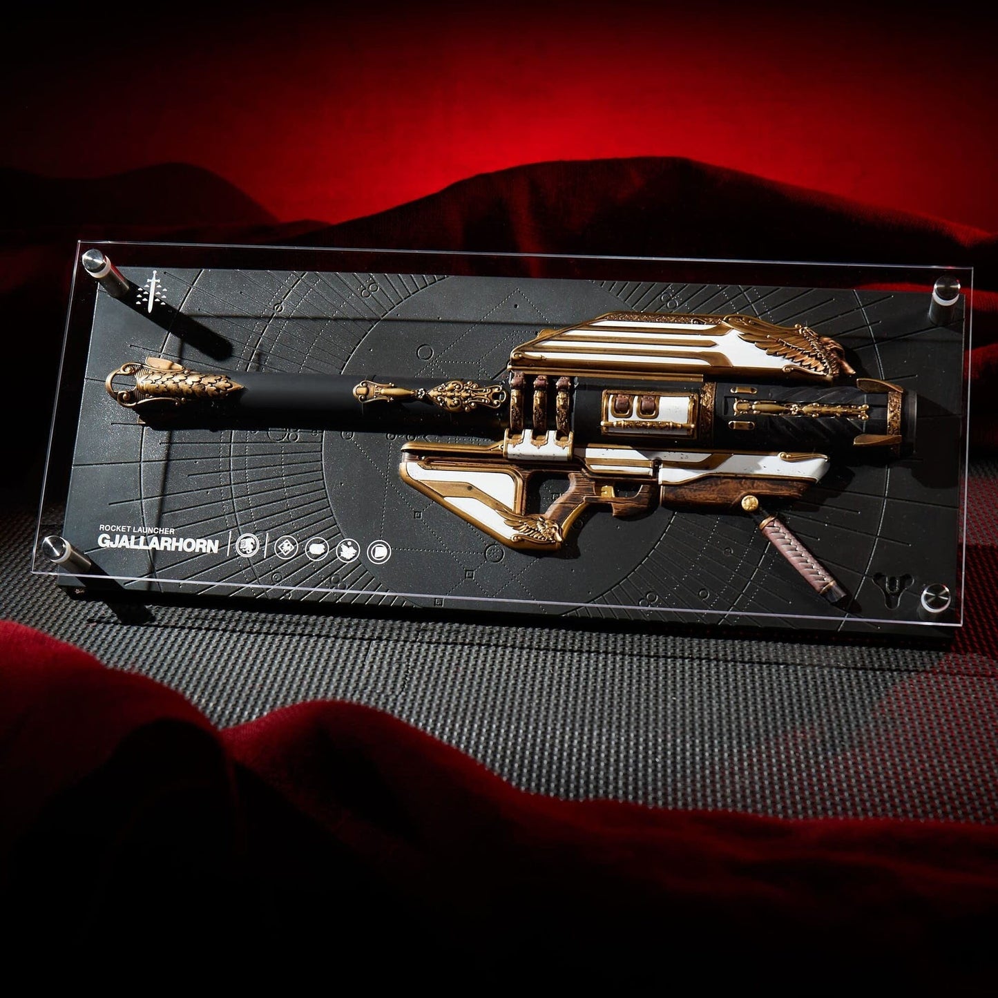 Plaque Réplique Destiny Exotic Armory Collection "Gjallarhorn"