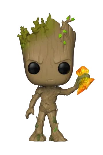 Funko Pop! Groot avec Stormbreaker – Marvel