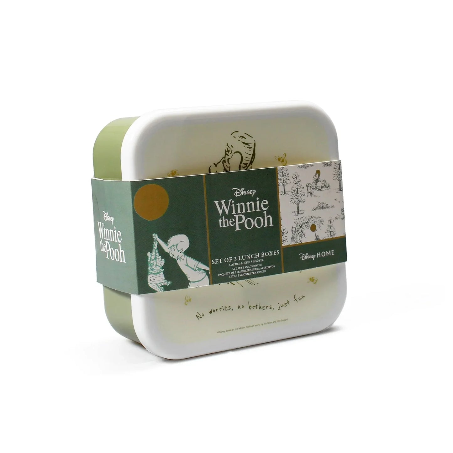 Set me 3 kuti ushqimesh Winnie the Pooh