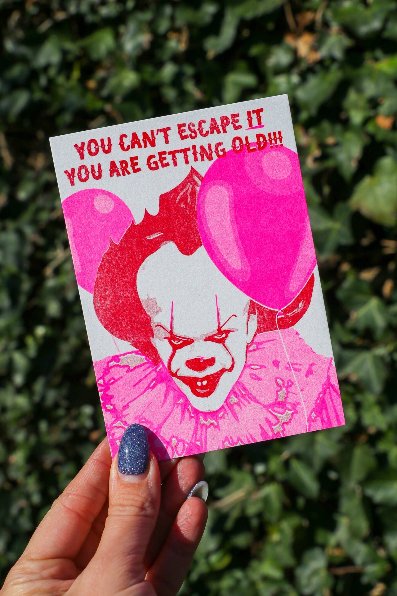 Carte Postale Pennywise vous ne pouvez pas échapper à l'IT risoprint