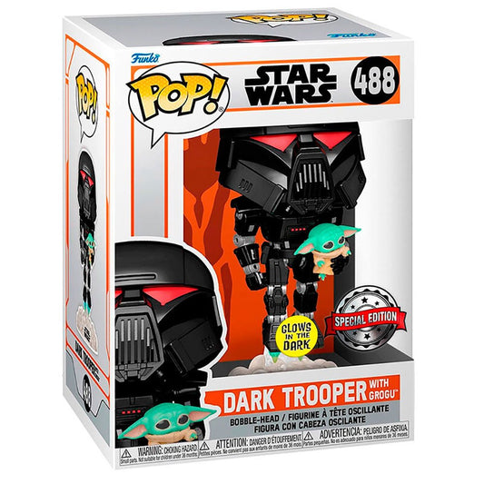 star wars pop n 488 dark trooper w grogu sp edit