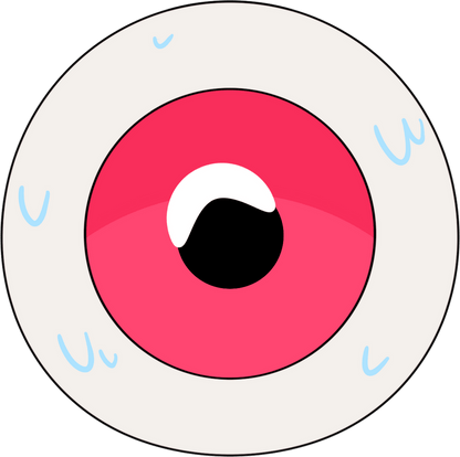 Halloween Eyeball Stickie (6in)