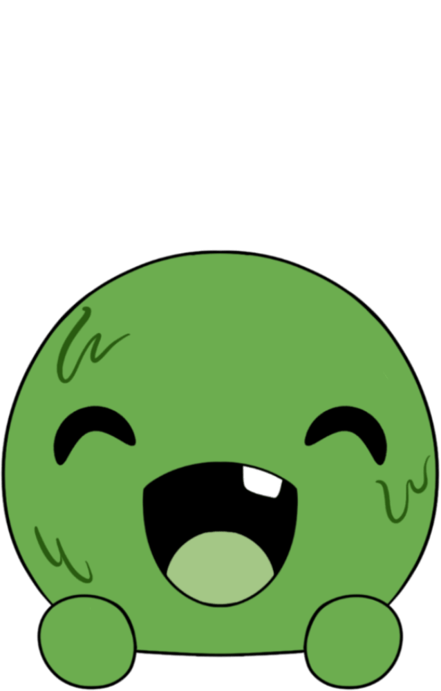 Happy Slimecicle Stickie (6 pulg.)