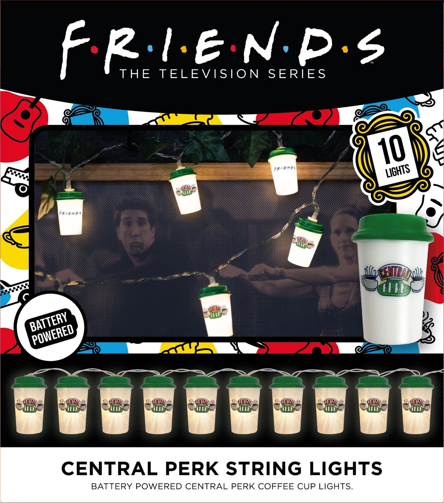 Friends Light Garland - Central Perk Mugs 