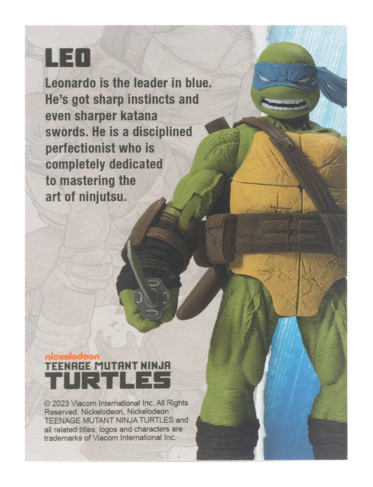 Figurine BST AXN Leonardo IDW Comics 13 cm - Tortues Ninja