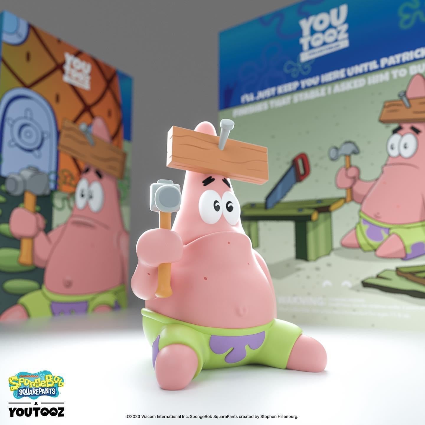 Bob l'éponge Vinyl figurine Nail on Head Patrick Youtooz Viacom Nickelodeon SpongeBob Square Pants