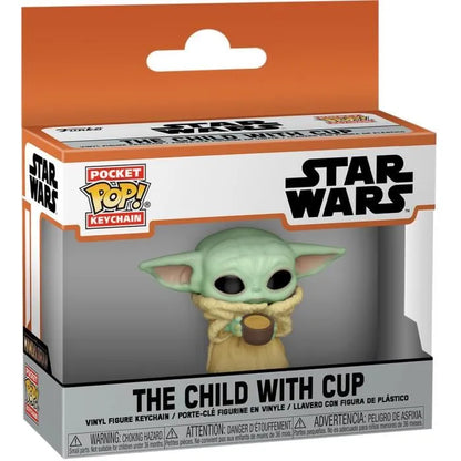 Pop! Keychain The Child w/ Cup