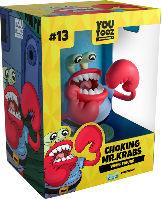 Figurine Choking Mr. Krabs