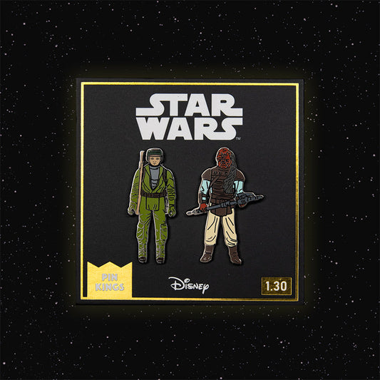 Pin Kings Official Star Wars Enamel Pin Badge Set 1.30 – Rebel Commando and Weequay