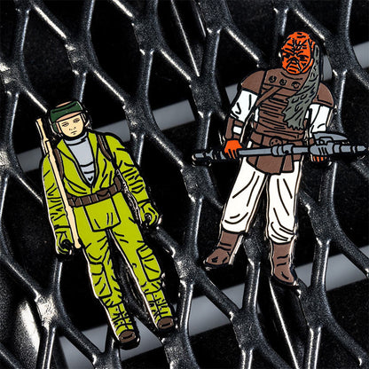 Pin Kings Official Star Wars Enamel Pin Badge Set 1.30 – Rebel Commando and Weequay
