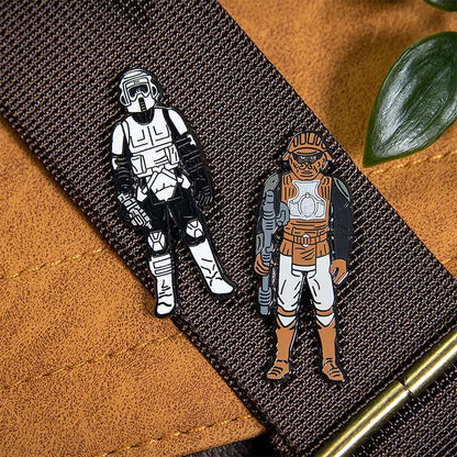 Star Wars Pin Set 1.33 – Biker Scout and Lando Calrissian (Skiff Guard Disguise)