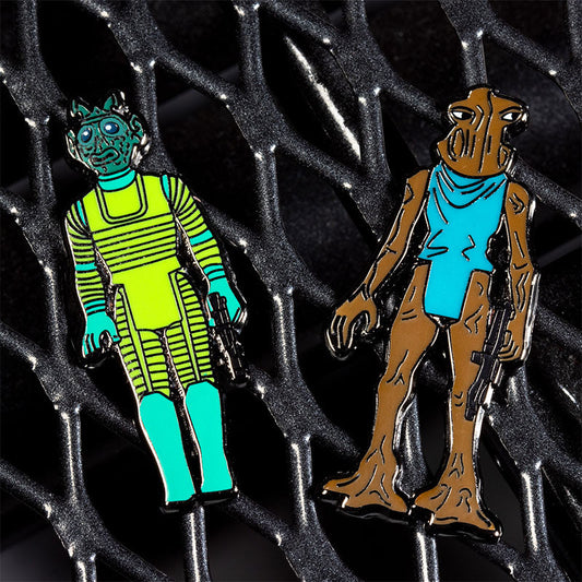 Pin Kings Official Star Wars Enamel Pin Badge Set 1.7 – Greedo and Hammerhead